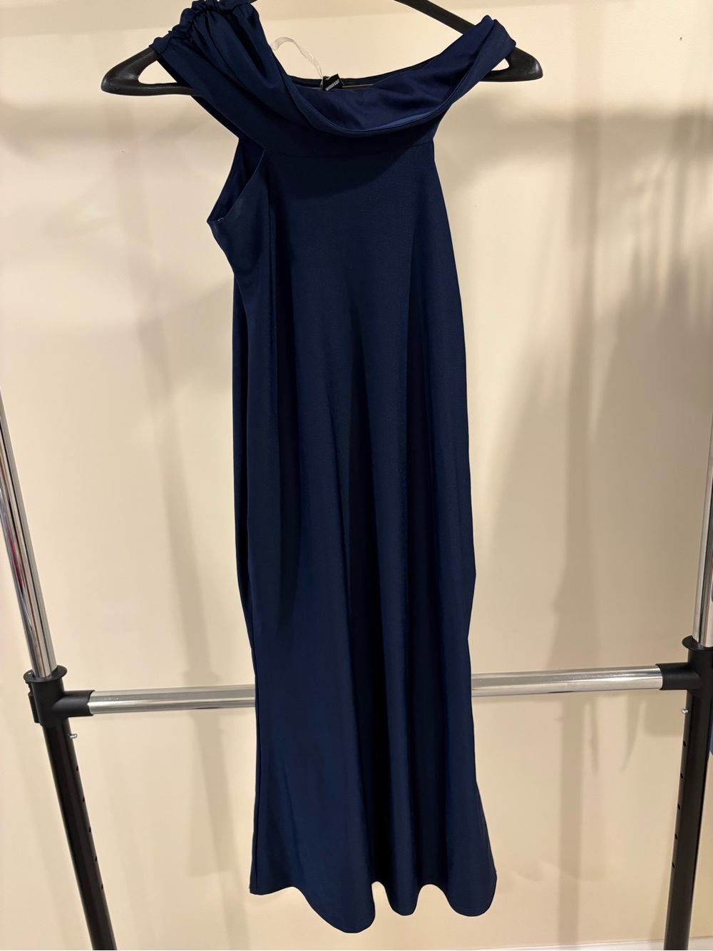 Windsor Navy One-Shoulder Evening Gown